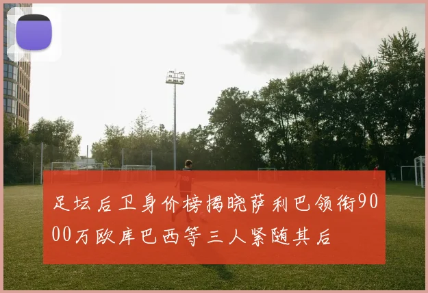 足坛后卫身价榜揭晓萨利巴领衔9000万欧库巴西等三人紧随其后